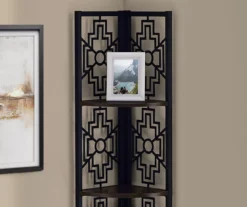 Monarch Geometric 4-Shelf Corner Bookcase -Chic Furniture Store 810512946 4