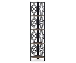 Monarch Geometric 4-Shelf Corner Bookcase -Chic Furniture Store 810512947 2