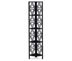Chic Furniture Store 31 Monarch Geometric 4-Shelf Corner Bookcase