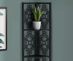 Monarch Geometric 4-Shelf Corner Bookcase -Chic Furniture Store 810512948 4