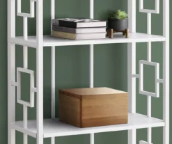 White Square 4-Shelf Open Bookcase -Chic Furniture Store 810512949 4