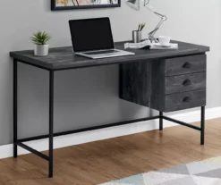 Monarch Reclaimed 3-Drawer Computer Desk -Chic Furniture Store 810512955 1