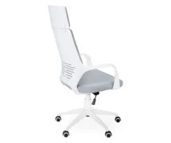 White & Gray Executive Office Chair 15 White & Gray Executive Office Chair -Chic Furniture Store 810512972 4