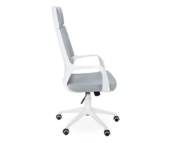 White & Gray Executive Office Chair 16 White & Gray Executive Office Chair -Chic Furniture Store 810512972 5