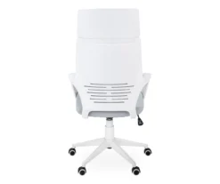 White & Gray Executive Office Chair 17 White & Gray Executive Office Chair -Chic Furniture Store 810512972 6