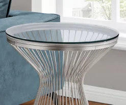 Silver Hourglass End Table 9 Silver Hourglass End Table -Chic Furniture Store 810512999 4