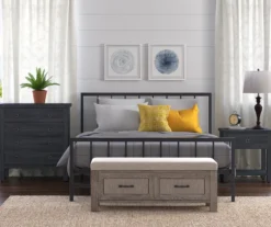 Black Evans King Platform Bed -Chic Furniture Store 810513490 7