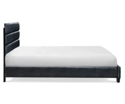 Black Hudson Queen Leather Upholstered Bed -Chic Furniture Store 810513493 10