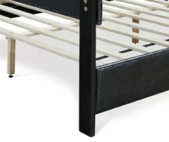 Black Hudson Queen Leather Upholstered Bed -Chic Furniture Store 810513493 14