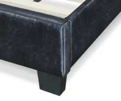 Black Hudson Queen Leather Upholstered Bed -Chic Furniture Store 810513493 7