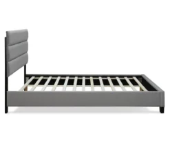 Gray Hudson Queen Upholstered Linen Fabric Bed -Chic Furniture Store 810513495 12