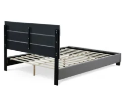 Gray Hudson Queen Upholstered Linen Fabric Bed -Chic Furniture Store 810513495 14