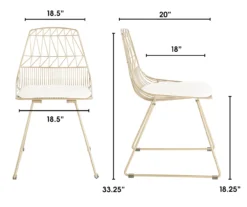 Vivi Metal Dining Chairs, 2-Pack 32 Vivi Metal Dining Chairs, 2-Pack -Chic Furniture Store 810513496 6