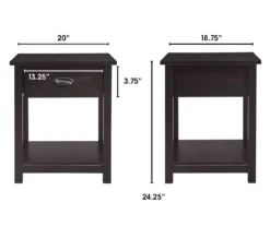 Baily Black Nightstand -Chic Furniture Store 810513516 4