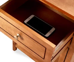 Alcott Light Brown Side Table With Drawer -Chic Furniture Store 810513518 6