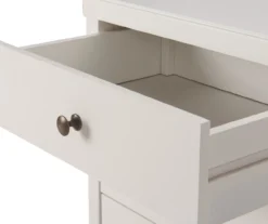 White Finley Wood 3-Drawer Nightstand 28 White Finley Wood 3-Drawer Nightstand -Chic Furniture Store 810513520 10