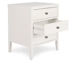 White Finley Wood 3-Drawer Nightstand 22 White Finley Wood 3-Drawer Nightstand -Chic Furniture Store 810513520 4