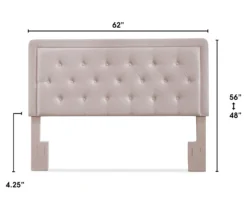 Mauve Amery Upholstered Queen Headboard -Chic Furniture Store 810513524 4