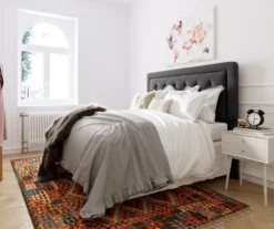 Charcoal Gray Amery Upholstered King Headboard -Chic Furniture Store 810513527 3