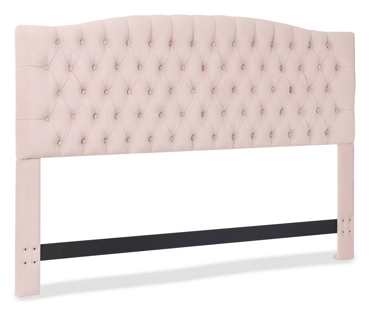 French Blush Pink Celeste Upholstered King Headboard 4 French Blush Pink Celeste Upholstered King Headboard - Image 2