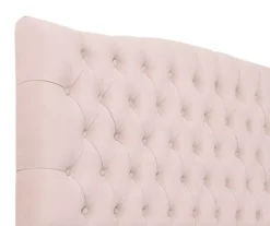 French Blush Pink Celeste Upholstered King Headboard 10 French Blush Pink Celeste Upholstered King Headboard -Chic Furniture Store 810513528 4