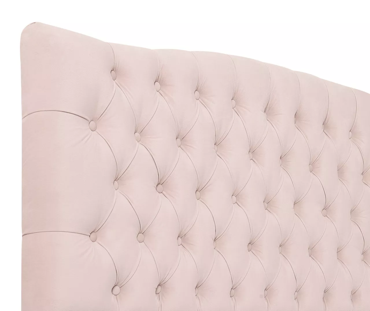 French Blush Pink Celeste Upholstered King Headboard 5 French Blush Pink Celeste Upholstered King Headboard - Image 3