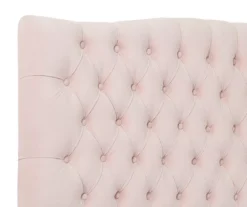 French Blush Pink Celeste Upholstered Queen Headboard 12 French Blush Pink Celeste Upholstered Queen Headboard -Chic Furniture Store 810513529 5