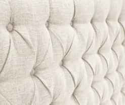 Beige Celeste Upholstered Linen King Headboard -Chic Furniture Store 810513532 6