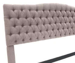 Brown Upholstered Linen King Headboard -Chic Furniture Store 810513534 2