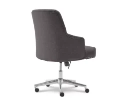 Leighton Dark Gray Memory Foam Fabric Office Chair -Chic Furniture Store 810513537 11