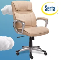 Fawn Tan Linen Executive Office Chair 17 Fawn Tan Linen Executive Office Chair -Chic Furniture Store 810513549