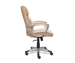 Fawn Tan Linen Executive Office Chair 12 Fawn Tan Linen Executive Office Chair -Chic Furniture Store 810513549 5