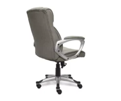 Glacial Gray Linen Executive Office Chair -Chic Furniture Store 810513550 6