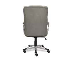 Glacial Gray Linen Executive Office Chair -Chic Furniture Store 810513550 7