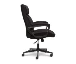 Hannah Charcoal Gray Microfiber Office Chair -Chic Furniture Store 810513553 10
