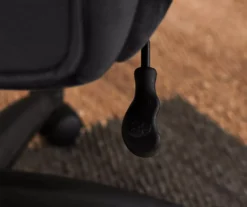 Hannah Charcoal Gray Microfiber Office Chair -Chic Furniture Store 810513553 7