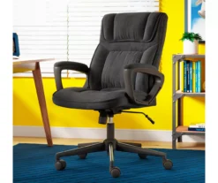 Hannah Charcoal Gray Microfiber Office Chair -Chic Furniture Store 810513553 A0 12