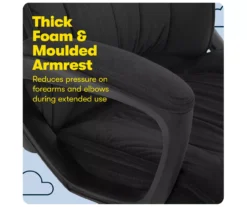 Hannah Charcoal Gray Microfiber Office Chair -Chic Furniture Store 810513553 A0 7