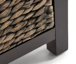 Rustic Black Wicker Storage Trunk -Chic Furniture Store 810513555 10