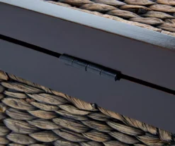 Rustic Black Wicker Storage Trunk -Chic Furniture Store 810513555 6