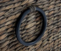 Rustic Black Wicker Storage Trunk -Chic Furniture Store 810513555 9