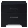 Black Hudson 2-Drawer Wood Nightstand -Chic Furniture Store 810513557 11