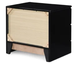 Black Hudson 2-Drawer Wood Nightstand -Chic Furniture Store 810513557 13