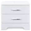 White Hudson 2-Drawer Wood Nightstand -Chic Furniture Store 810513558 11