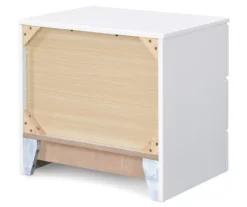 White Hudson 2-Drawer Wood Nightstand -Chic Furniture Store 810513558 13
