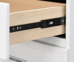 White Hudson 2-Drawer Wood Nightstand -Chic Furniture Store 810513558 9