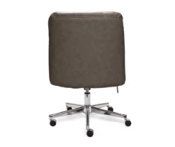 Leighton Gray Memory Foam Bonded Leather Office Chair -Chic Furniture Store 810513560 14