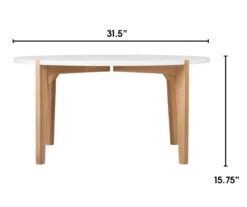 White Round Coffee Table 14 White Round Coffee Table -Chic Furniture Store 810513564 5