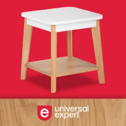 White Square Side Table -Chic Furniture Store 810513568