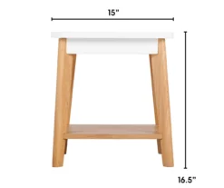 White Square Side Table -Chic Furniture Store 810513568 3